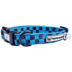 Blue Checkers - Collar