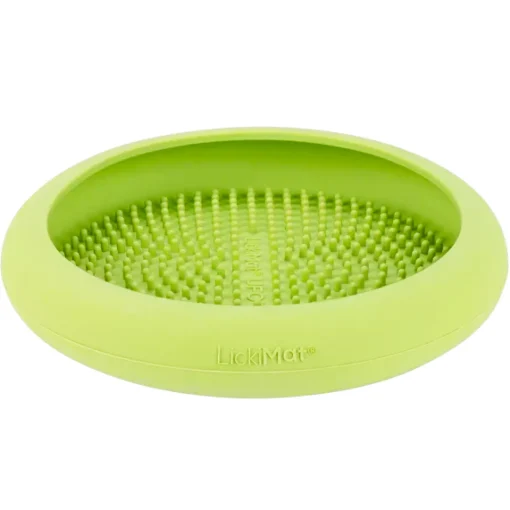 Green Lickimat UFO Slow Food Anti-Anxiety Licking Dog Bowl