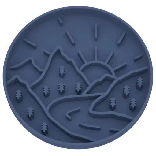 Luxe Indigo Mountain Light - Slow Feed Bowl