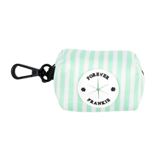 Mint Candy Stripe - Poop Bag Holder