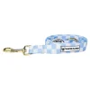 Sky Blue Check - Luxe Dog Lead